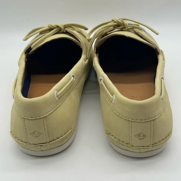 Sperry Slimboat Leather Boat Shoes Light Yellow Women’s US Size 11 New in Box - Picture 7 of 11